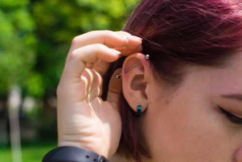 Ear Cartilage piercing